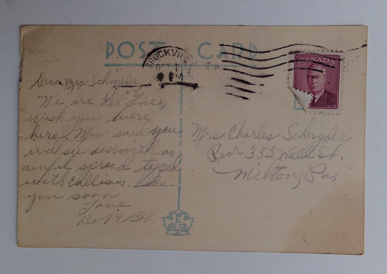 3 Canadian Postcards Stamped 1951