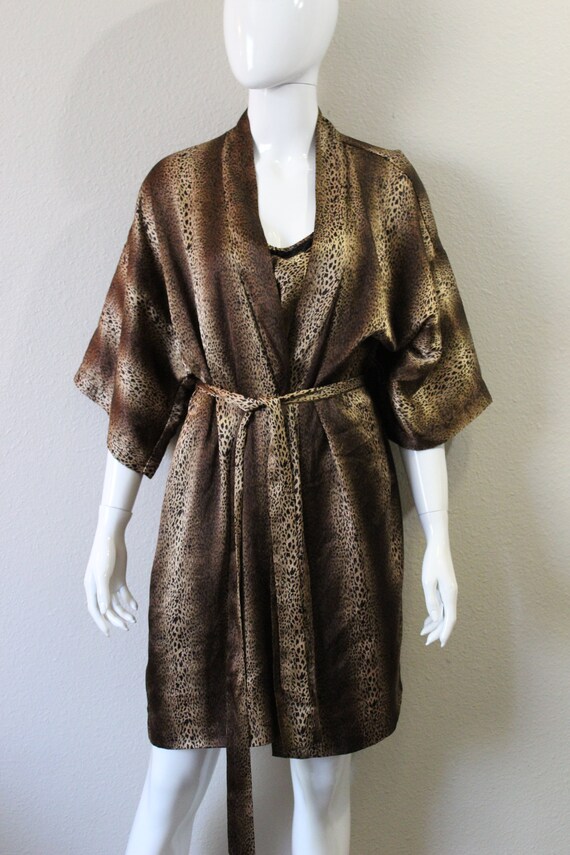 Vintage 1970s 80s Leopard California Dynasty nigh… - image 8