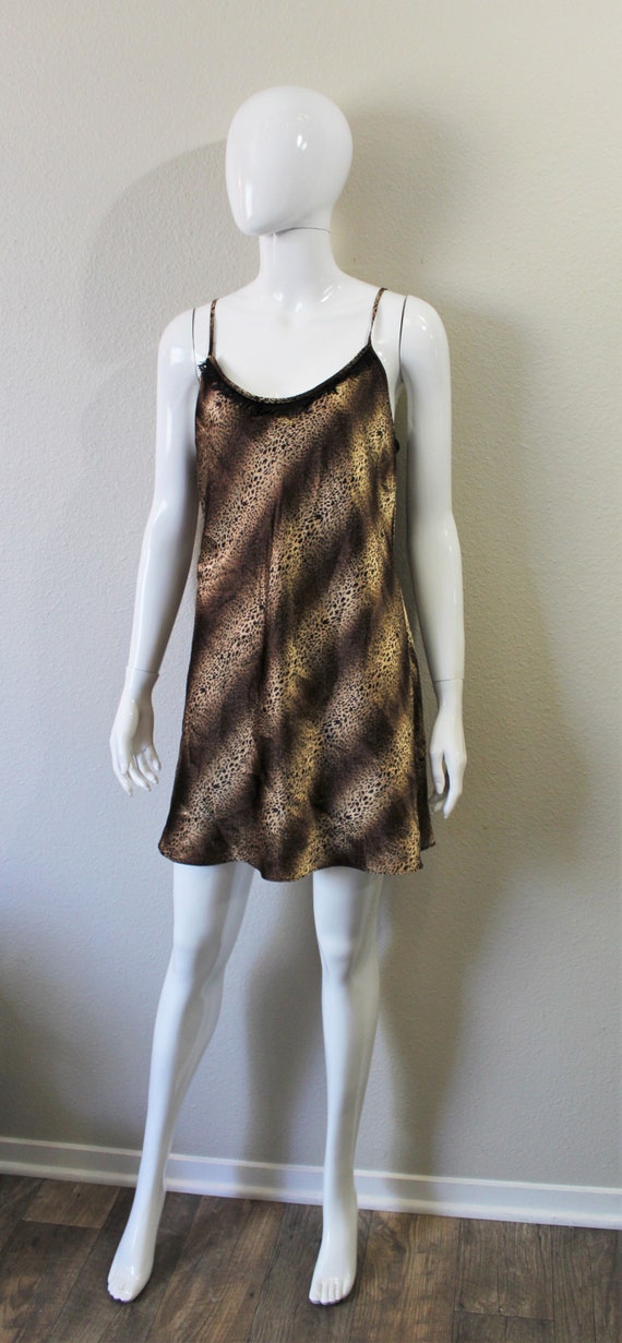 Vintage 1970s 80s Leopard California Dynasty nigh… - image 3