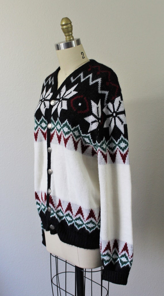Vintage 50s 1960s Orlon CAMPUS Cardigan Sweater HOLID… - Gem