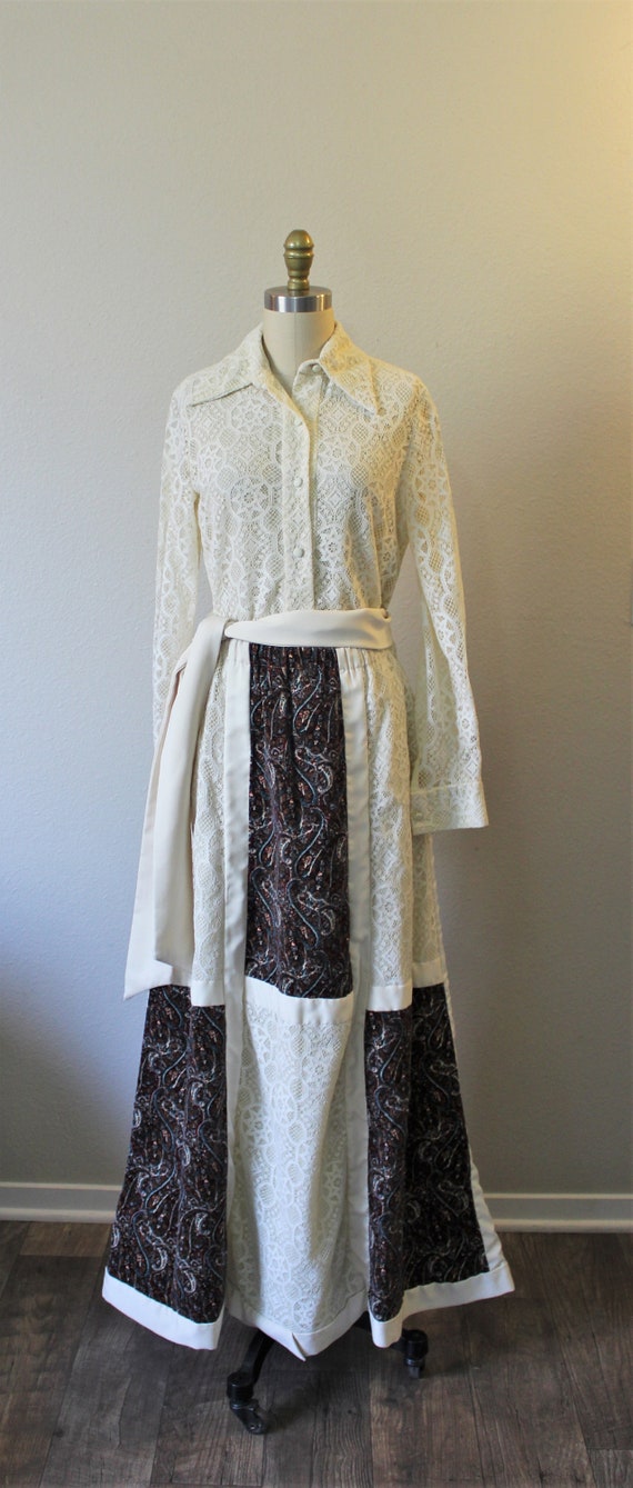 Vintage 1970s Chessa Davis 3 piece printed paisle… - image 2