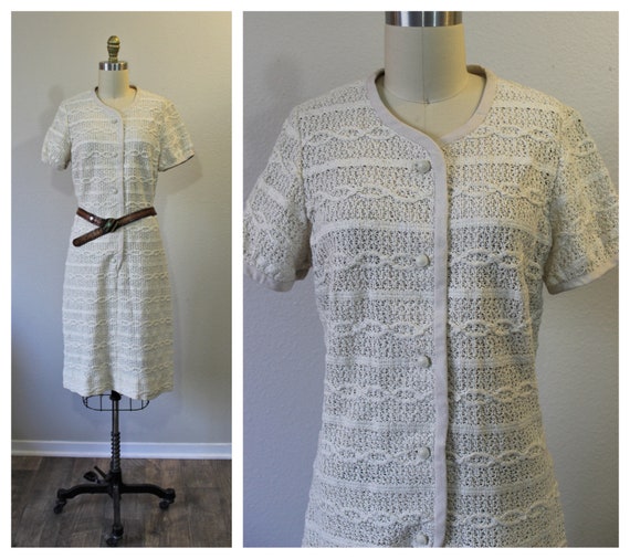 white christmas dresses Delaney Crochet Mini Dress