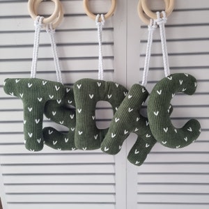 Игрушка Velvet Letter Cactus с деревянным кольцом для прорезывания зубов, Baby Nordic Gym