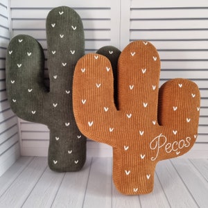 Cactus Pillow Saguaro Pillow Cactus Nursery Boho Room Decor, Boho Nursery Decor, Southwest Nursery Cactus cushon Arizona cactus