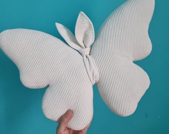 Personalized Velvet Butterfly Pillow: Nursery Decor
