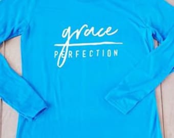 Grace over Perfection, Christian Grace Shirt, Christan Shirt, Christian Gift, Ladies Faith Shirt