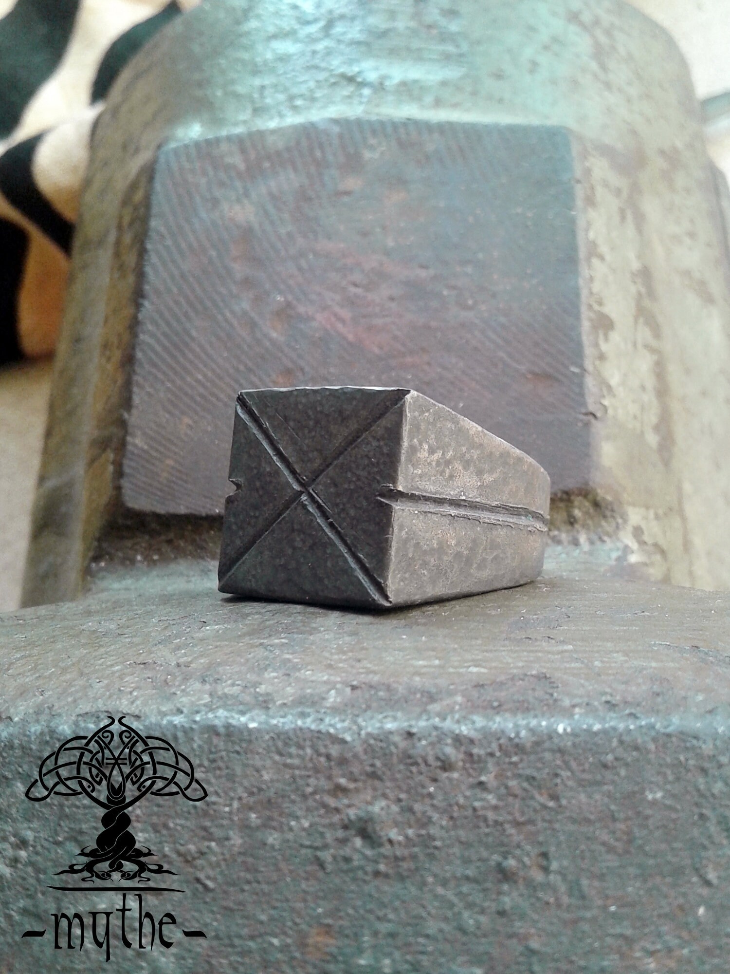 Black Silver Ring Silver Ring. Black Etsy