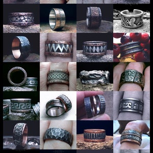 Wide Mens Ring / Thick 3mm Mens Ring / Wide Mens Ring Band / Men's Jewelry / Chunky Ring / Herrenring /Eheringe / Art from Poland / Custom image 9