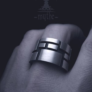Wide Mens Ring / Thick 3mm Mens Ring / Wide Mens Ring Band / Men's Jewelry / Chunky Ring / Herrenring /Eheringe / Art from Poland / Custom image 5
