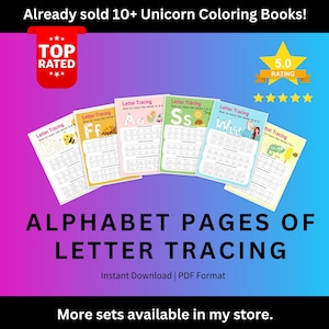 Alphabet Tracing Worksheets: Preschool Letter Learning (PDF)