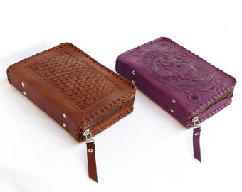 SET of 2 Bible Covers Leather NWT (like in the picture) JW Bible Cover,Bible ,Pioneer Gifts,Baptism Gift, New World Translation /