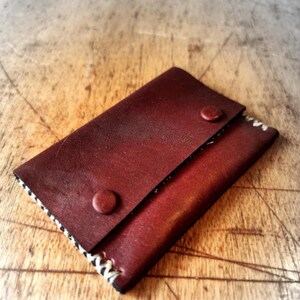 Cartera de monedas de cuero TUPIZA, Cartera de cuero, Cartera para hombre, Cartera minimalista, Cartera plegable,