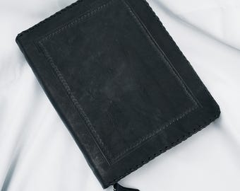 JW-Unfold Marquito Negro / Tablet 10 '' + AllMinistry / JW Leather Organizer Organizer // Pionier Geschenk/Jw Geschenk/Field Service Organizer