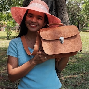 Leather Bag PIONERO  / JW Bag / Ministry Bag / handmade / Pioneer Bag / 100 % Cowhide Leather