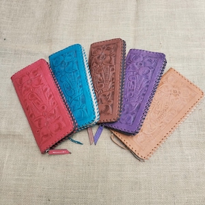 SET of 2  // JW Leather Tract-Invitation Holder with Zipper  // Meeting Invitation Holder // Ministry organizer // Pioneer Jw gift