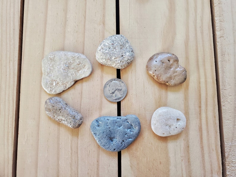 Inspirational Message Stones Set of 6, Affirmation Meditation Rocks, Word Ocean Pebbles, Rock Art, Worry Stones image 7