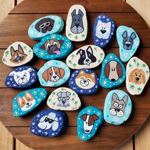 Dogs Rock Magnets (custom Set of 4), Personalized Gift, Kitchen ...
