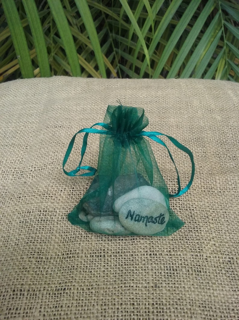 Inspirational Message Stones Set of 6, Affirmation Meditation Rocks, Word Ocean Pebbles, Rock Art, Worry Stones image 8