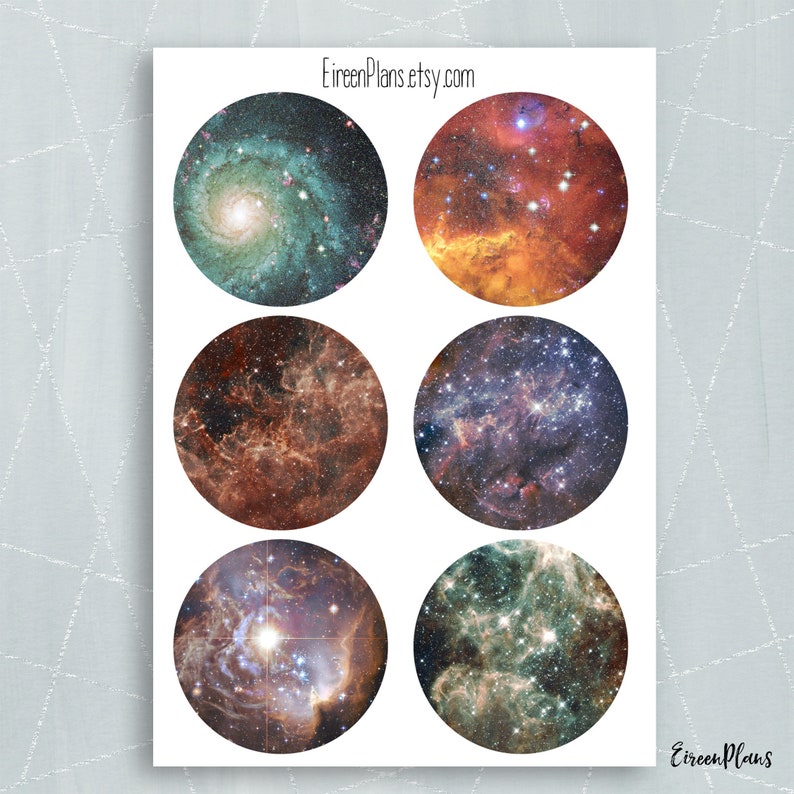 galaxy aesthetic planner stickers bujo stickers decorative