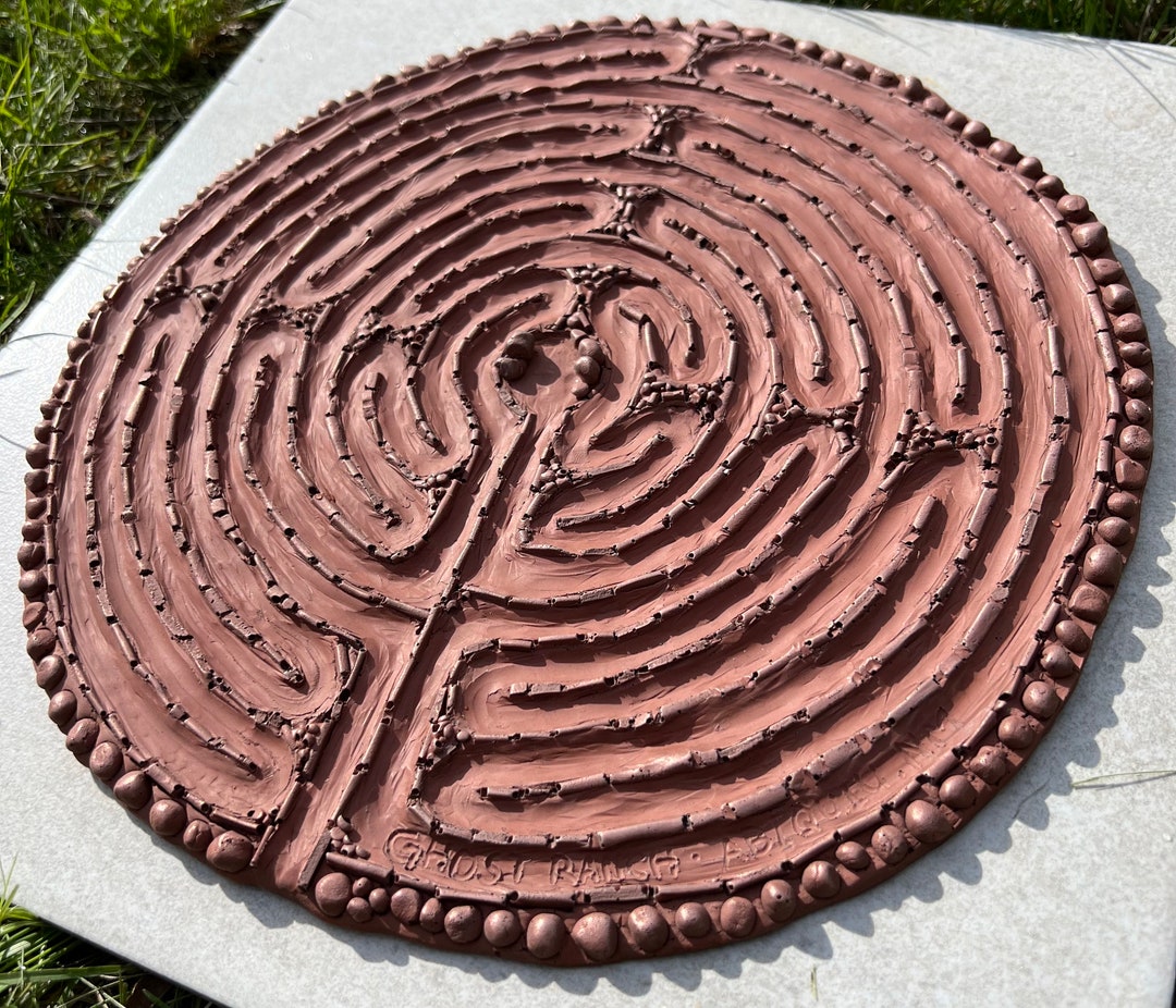 Copper Chartres Labyrinth: Ghost Ranch Inspired Meditation Art - Etsy