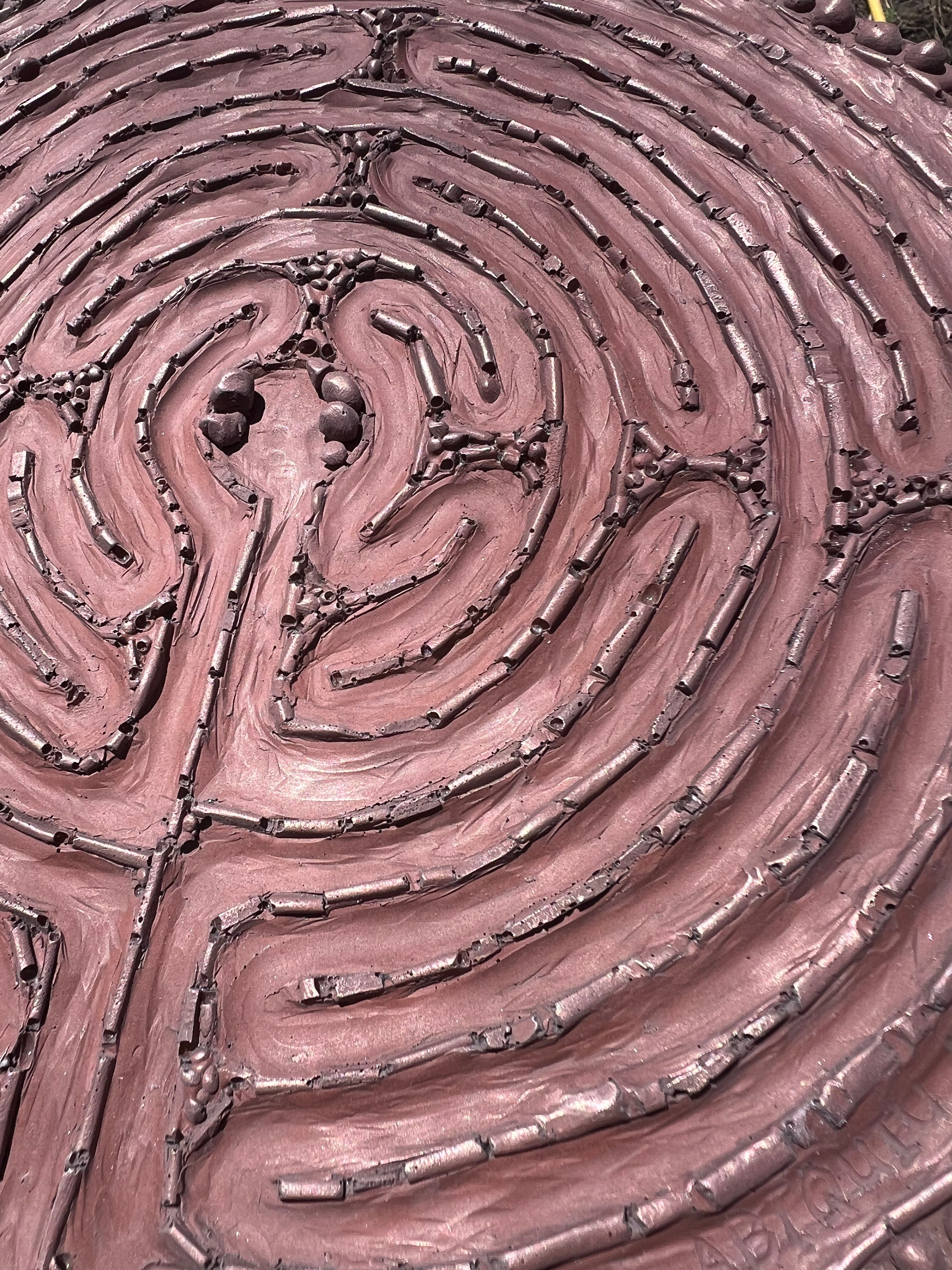 Copper Chartres Labyrinth: Ghost Ranch Inspired Meditation Art - Etsy