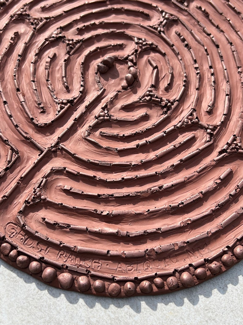 Copper Chartres Labyrinth: Ghost Ranch Inspired Meditation Art - Etsy
