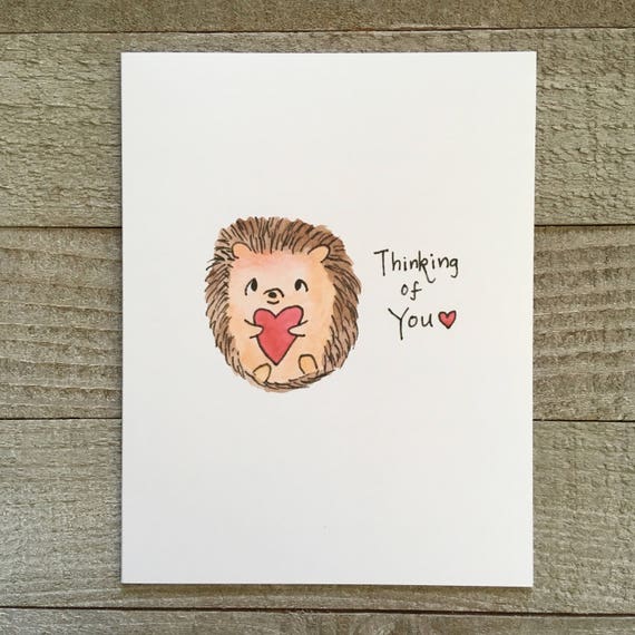 Handmade Wildlife Greetings Card - Hedgehog Handmade Wildlife Greetings Card - Hedgehog