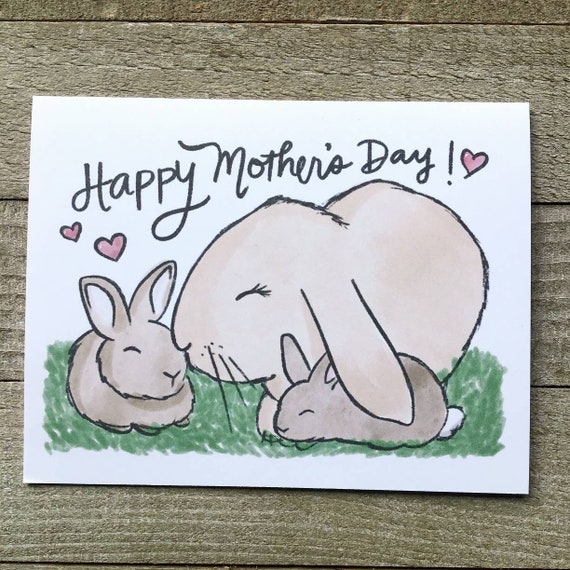 Rabbit And Her Baby Drawing