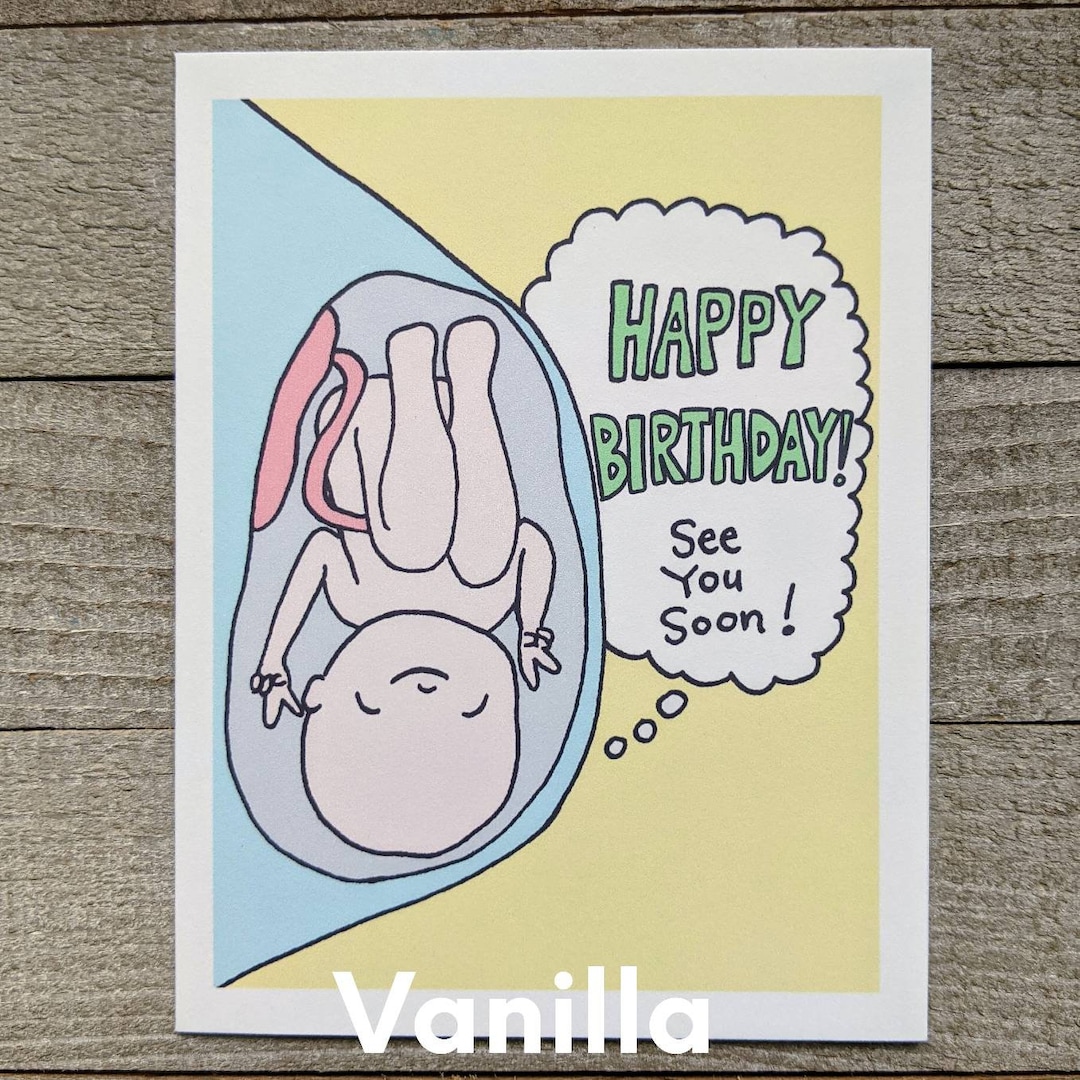 Prenatal Baby Birthday Card, Pregnant, From the Bump, Father, Mother