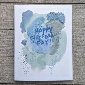 Bonne fête des pères, aquarelle, art abstrait, art relaxant, peintures goache, pastel, carte de fête des pères vierge pour papa, neutre, beau-père