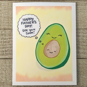 Avocado schwangere Mama, vom vorgeburtlichen Baby HAPPY FATHER'S DAY zum Papa to be, bald Papa, erstes Kind, werdender Papa, von Sohn Tochter