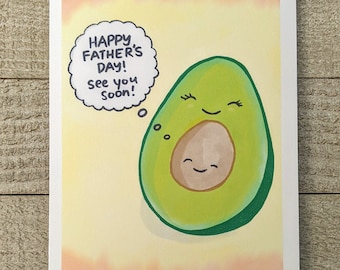 Avocado pregnant mama, from prenatal baby HAPPY FATHER'S DAY to papa to be, soon to be dad, first child, expectant daddy, from son daughter