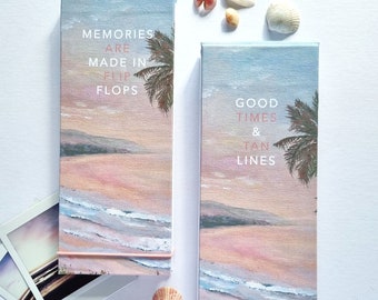 Ready made photo albums / flipbooks, featuring my 'Laguna Beach' sunrise seascape design, 2 to choose from - ready to dispatch - instax mini