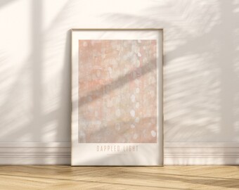 5x7", A5, A4 & A3 art prints - Unframed - featuring my textured acrylic artwork 'Dappled Light' - minimalist contemporary abstract painting