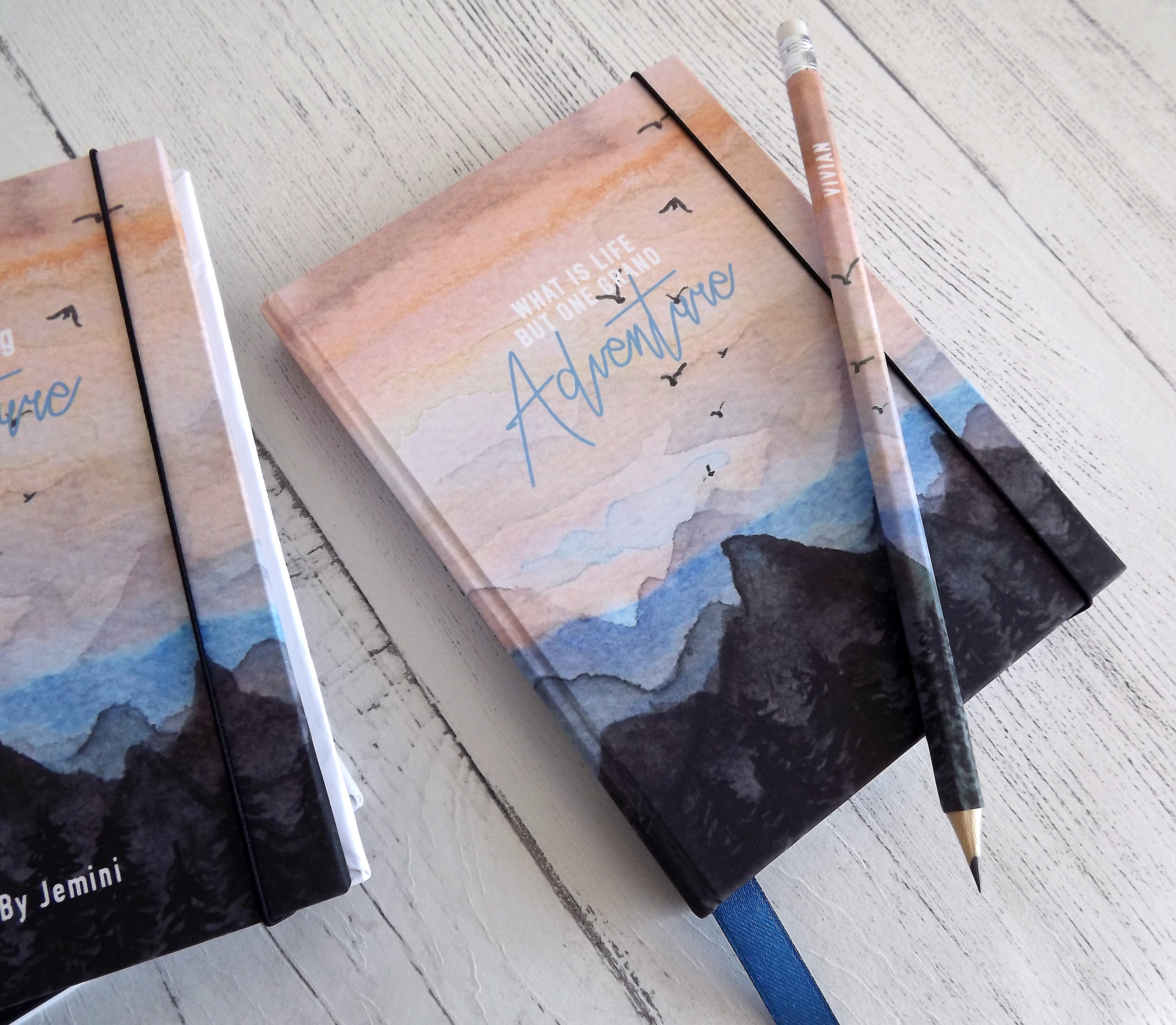 Handmade A6 Notebook / HB Pencil Sets in My Watercolour Etsy UK