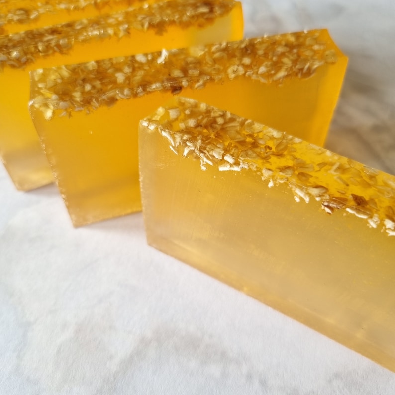 Oatmeal Honey Hand Made Soap Bar 50g / 100g Luxury, natural, vegan, cruelty free, palm oil free image 7