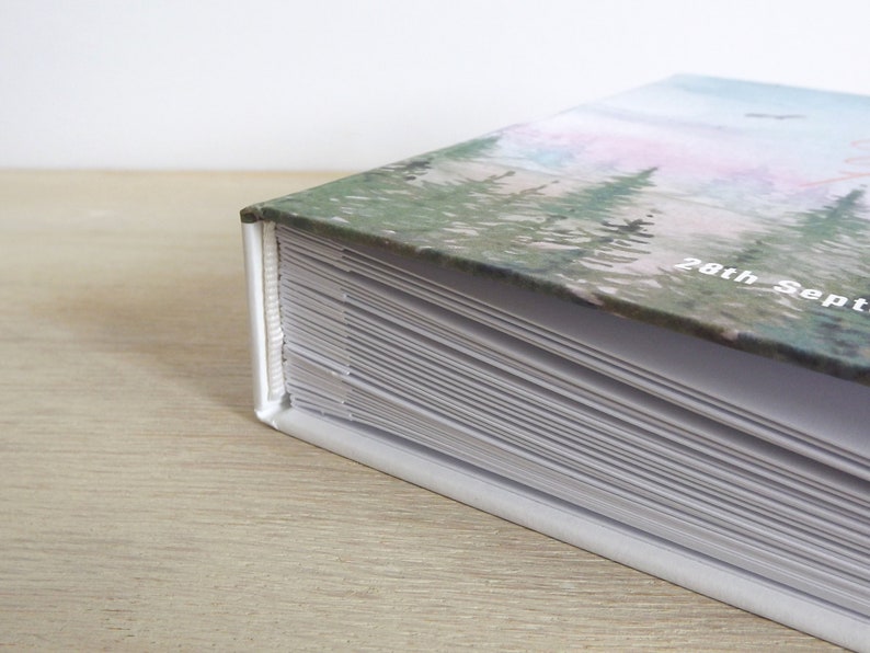 Handmade photo album / travel journal / guest book featuring Etsy