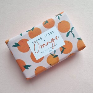 Ylang Ylang Orange Hand Made Soap Bar 100g Luxury, natural, vegan, cruelty free, palm oil free image 5