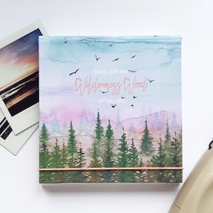 Personalised hand-made small flip book/photo album, in my &#39;Over the glade&#39; design perfect for i-Type, Instax square/Mini instant prints