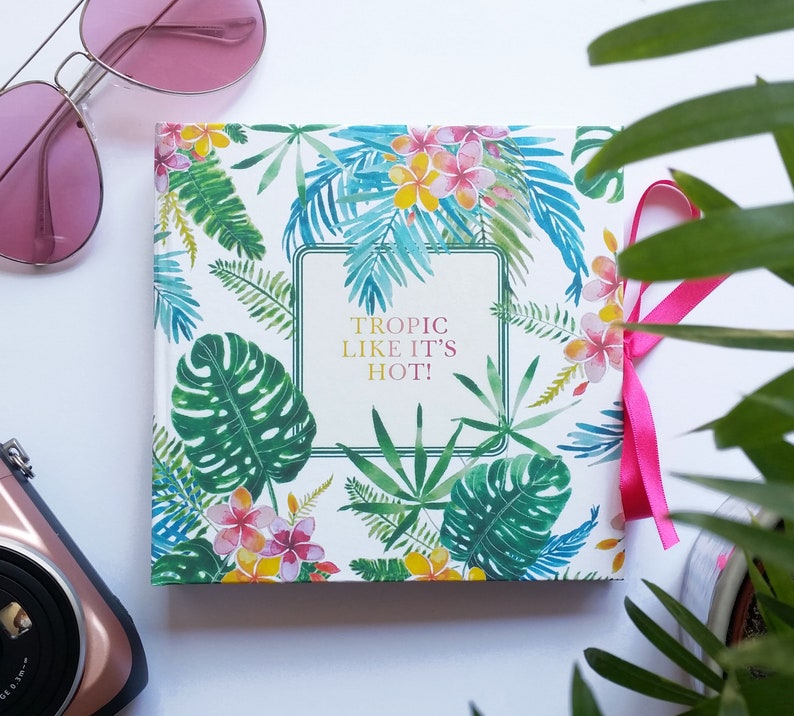 Handmade photo album / travel journal / guest book featuring Etsy