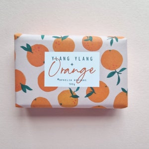 Ylang Ylang Orange Hand Made Soap Bar 100g Luxury, natural, vegan, cruelty free, palm oil free image 7