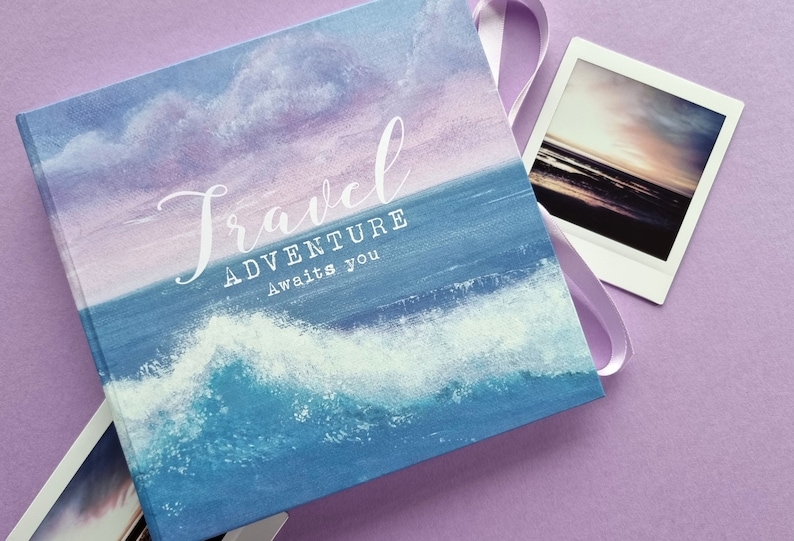 Handmade Photo Album / Travel Journal Featuring My Original Etsy