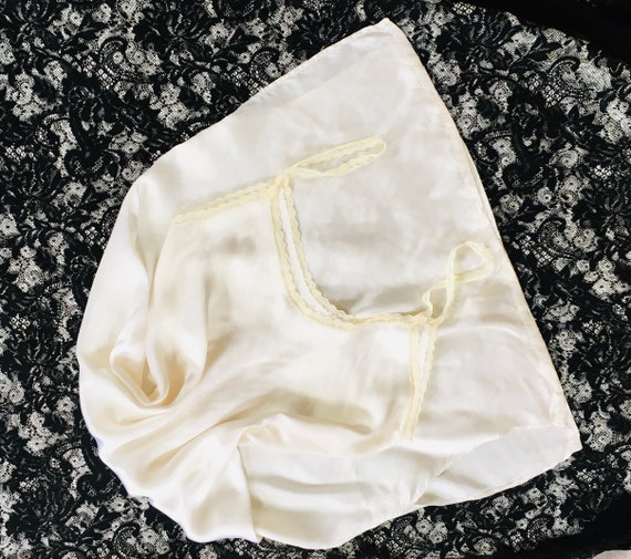 True Vintage Slip Dress White Large 14 16 Nightie… - image 1