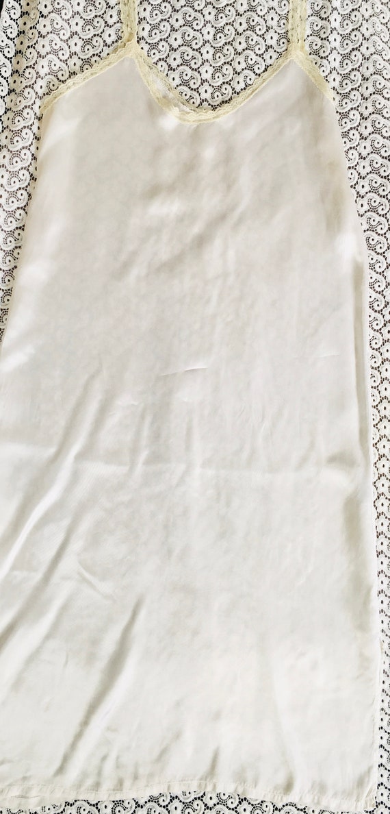 True Vintage Slip Dress White Large 14 16 Nightie… - image 4