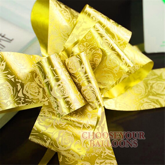 50 Pull Bows 30 mm Wedding Car Gift Wrap Ribbon Florist Pew Xmas Decoration 
