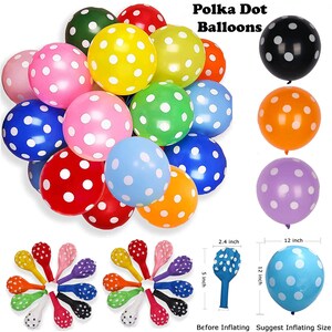 Polka Dot Balloon 12 Inch Latex Balloons Mix Polka Dot Balloons