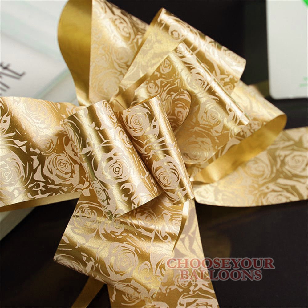 50 Pull Bows 30mm Wedding Car Gift Wrap Ribbon Decorations Florist  WATERPROOF uk