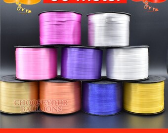 50 METERS Balloon CURLING RIBBON For Party Gift Wrapping Balloons String  Ribon/