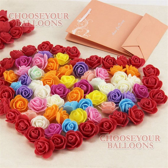 Many Colours Mini Foam 3cm Roses Wedding Craft Flower Party Decoration Favour 