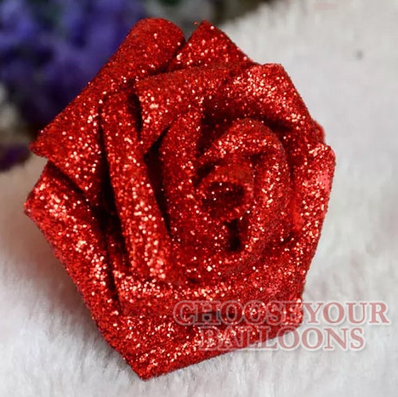 6Cm FOAM ROSES pack of 50/100 Colorfast Artificial Flowers wedding decoration UK 